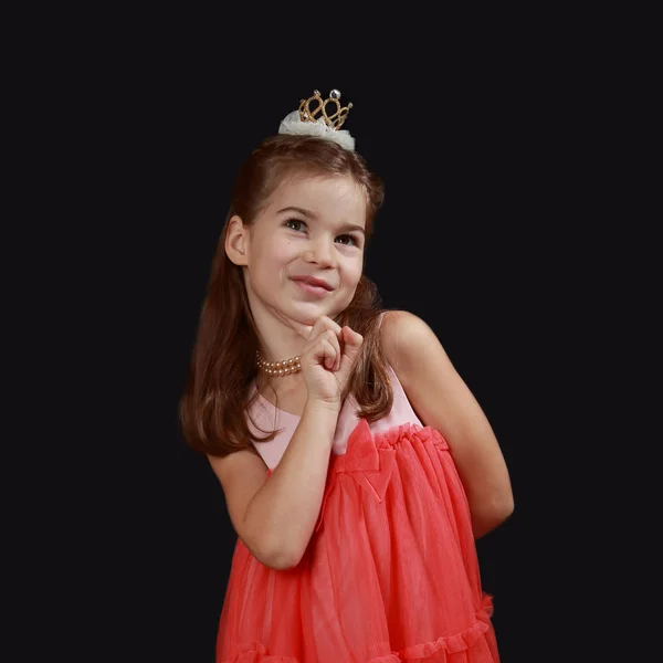 Kis hercegnő, fekete — Stock Fotó