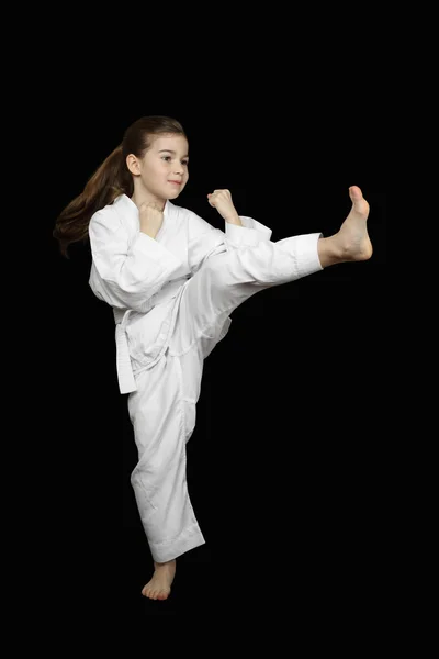 Dziewczyna młoda karate — Zdjęcie stockowe