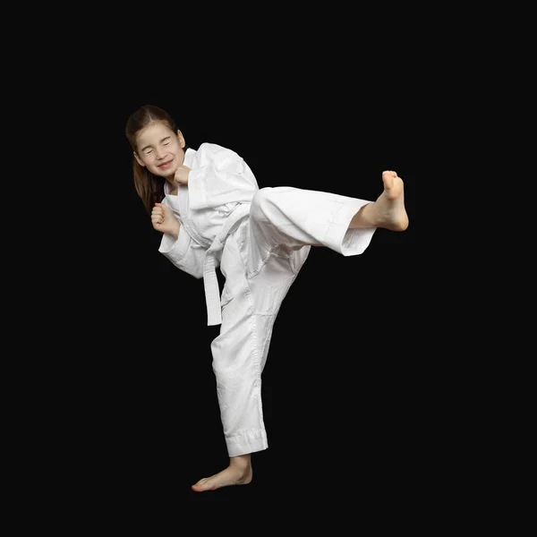 Dziewczyna młoda karate — Zdjęcie stockowe