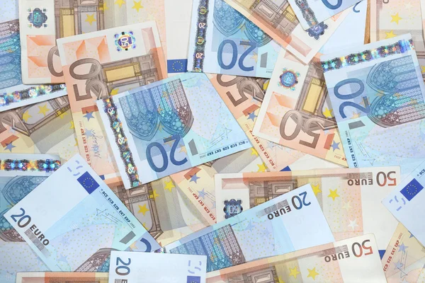 Euro banknotes background — Stock Photo, Image