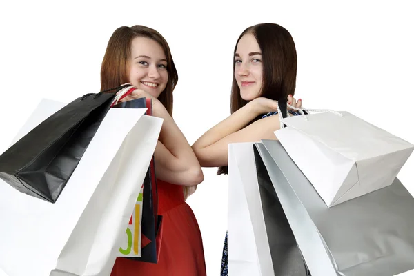 Two girl shopping — Φωτογραφία Αρχείου