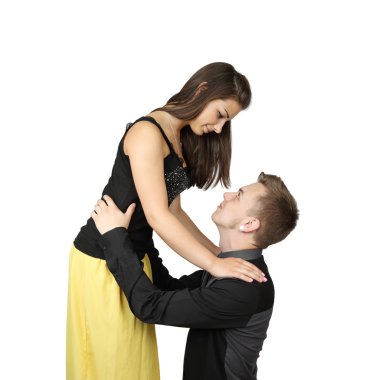 Beyaz genç aşıklar