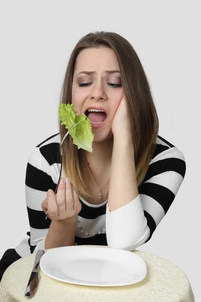 Woman and diet — Stock Photo, Image