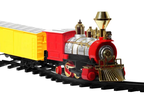 Toy vintage steam locomotive — Stock Photo, Image