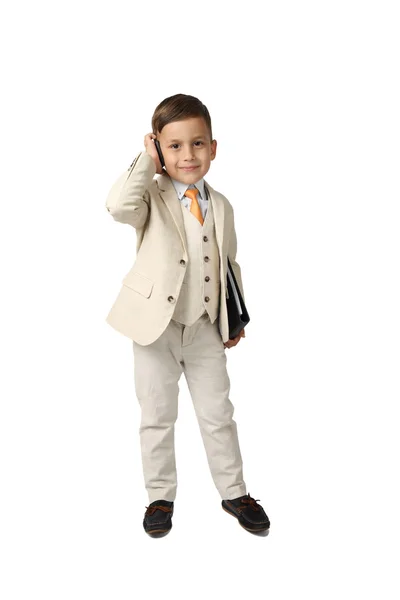 Little boss on white — Stock Photo, Image