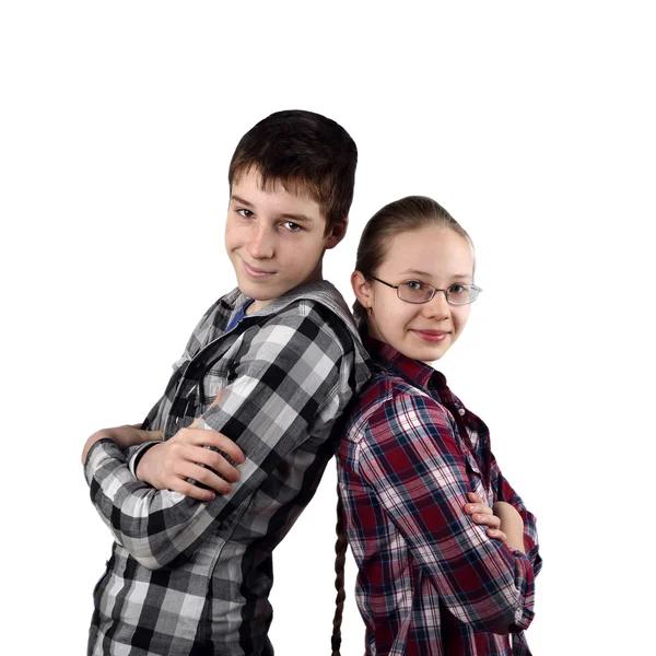 Junge und Mädchen — Stockfoto