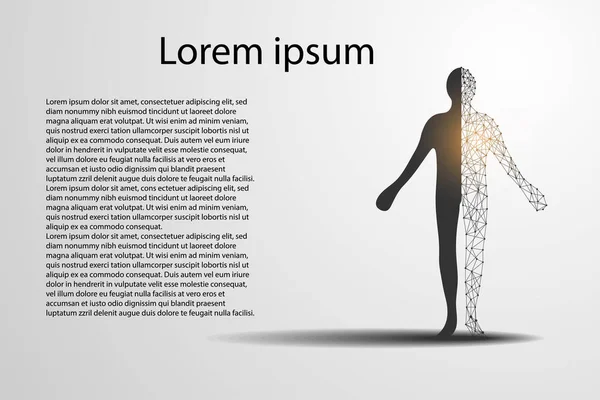 teknoloji bilim kavramı insan dijital üzerinde Merhaba teknik gri arka plan soyut