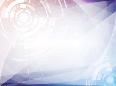Soyut teknoloji çokgen kavramı gri renkli geometrik dijital futuristik gelecek daire soyut teknoloji kopya alanı ile Merhaba teknik arka plan tasarımı. Vektör çizim.