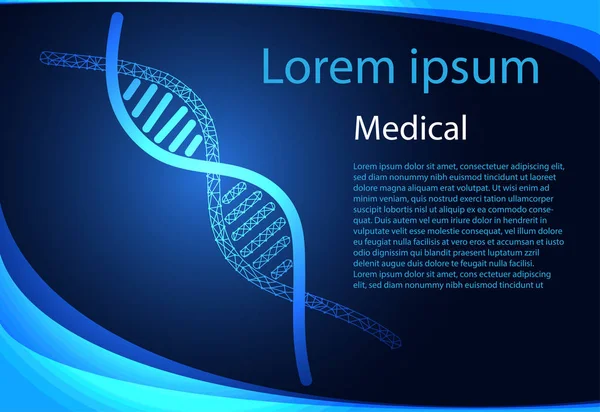 Abstract health medical science consist DNA digital technology concept  modern medical technology,Treatment,medicine on hi tech future blue background. for template, web design or presentation.