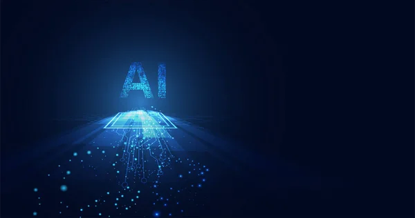 Αφηρημένη Τεχνολογία Computing Circle Concept Working Data Artificial Intelligence Και — Διανυσματικό Αρχείο