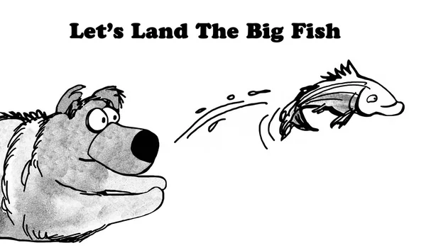 Land the Big Fish — Stock Photo, Image