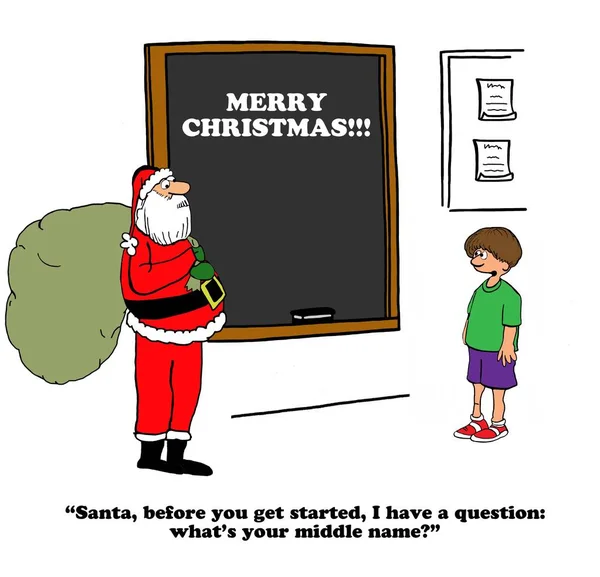 Czy Santa ma na drugie imię? — Zdjęcie stockowe