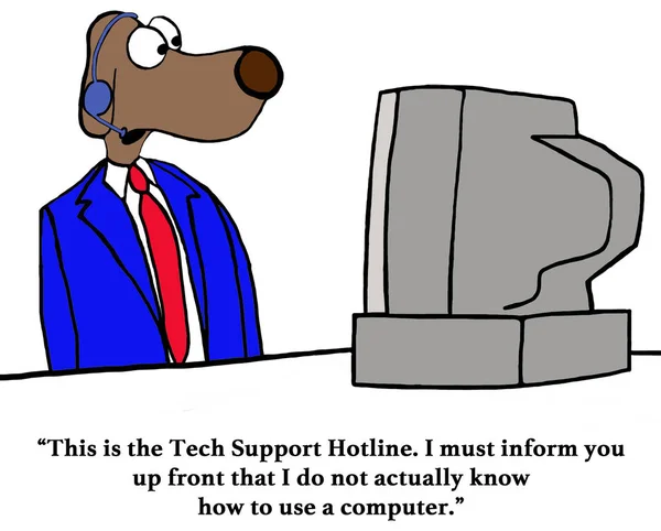 Hotline für technische Unterstützung — Stockfoto