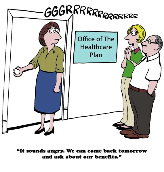 Biuro opieki zdrowotnej planu — Zdjęcie stockowe