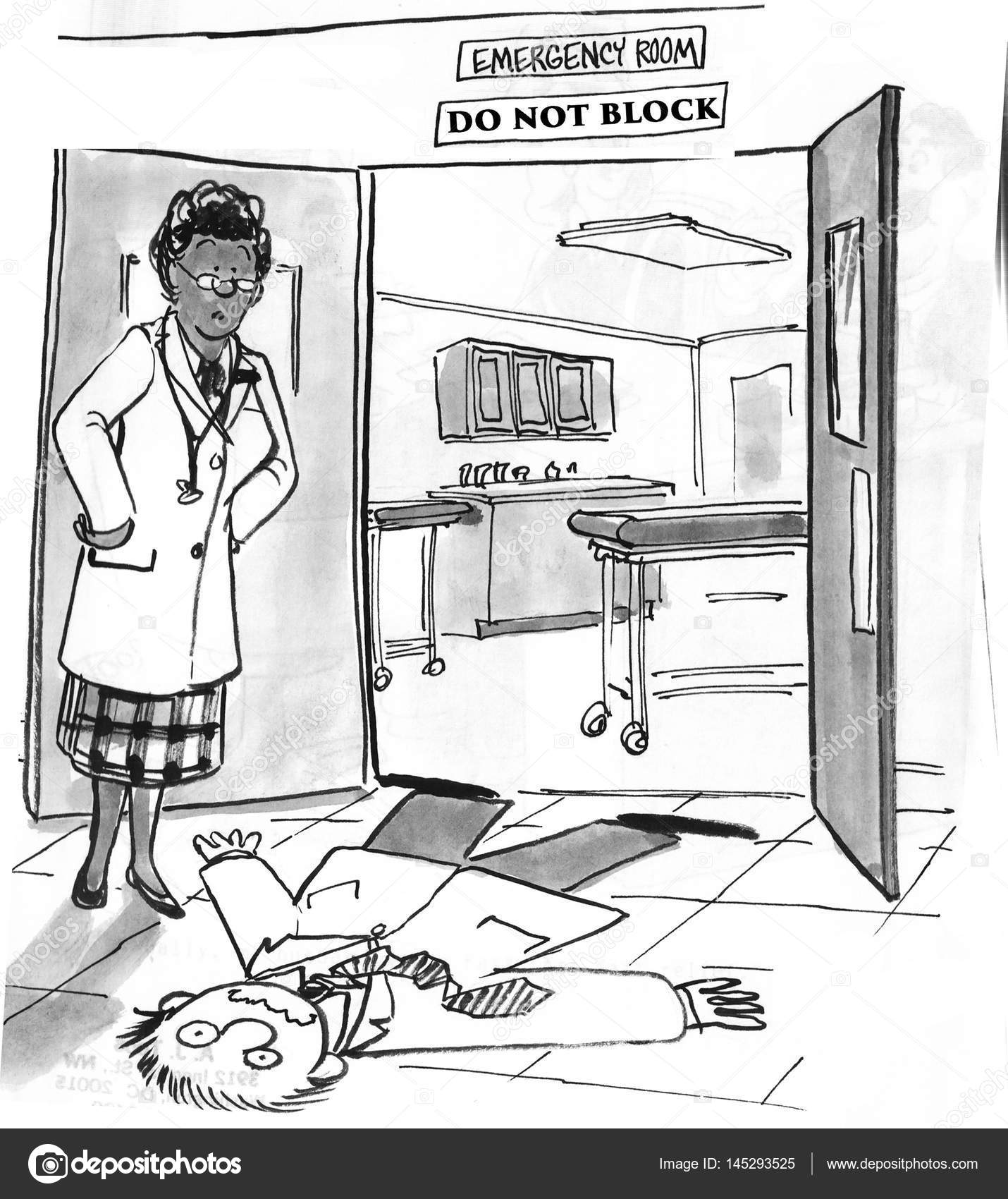 Hospital emergency room Stock Illustration by ©andrewgenn 145293525