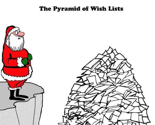 Pyramid of wish lists — Stock Photo, Image