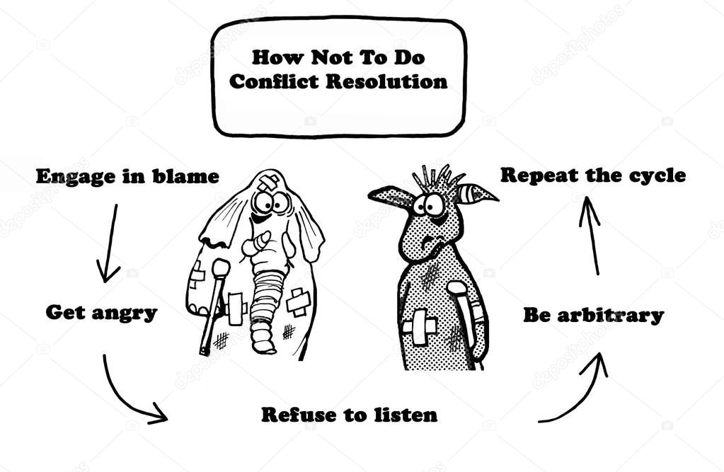 Conflict resolution - the wrong way