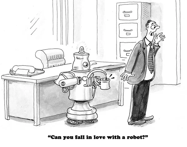 Amo a mi robot — Foto de Stock