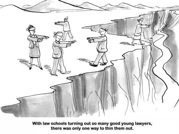 Demasiados abogados jóvenes — Foto de Stock