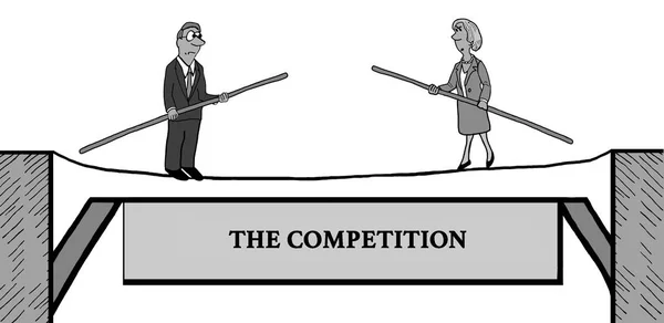 İp ile rekabet — Stok fotoğraf