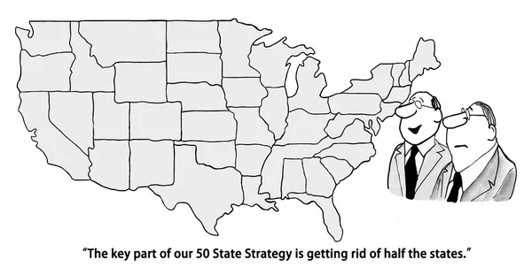 Get rid half states — Stock Photo, Image