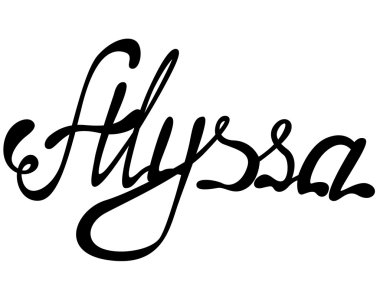 Alyssa adı yazı