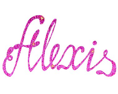 Alexis adı yazı tinsels