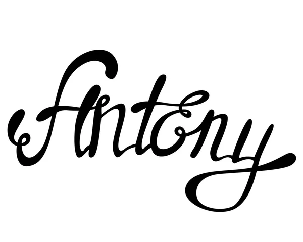 Antony naam belettering — Stockvector