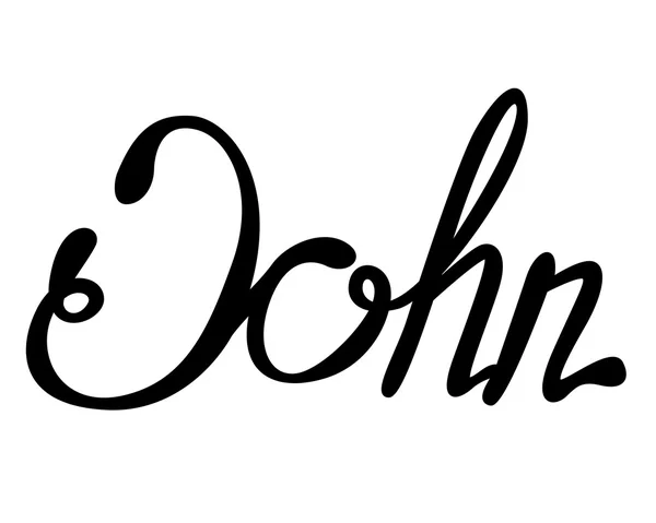 Letras de nombre John — Vector de stock