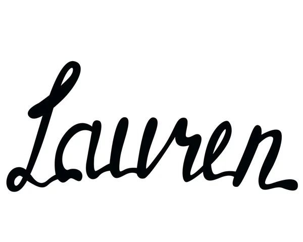Lauren όνομα κέρματος — Διανυσματικό Αρχείο