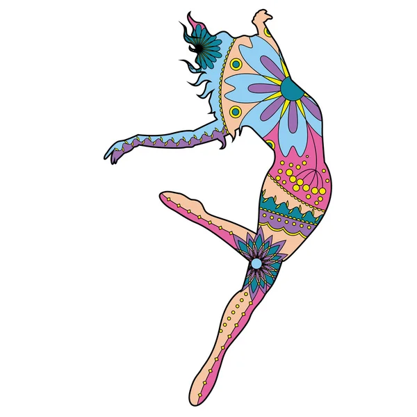 Nowoczesne tancerz kolorowe — Wektor stockowy