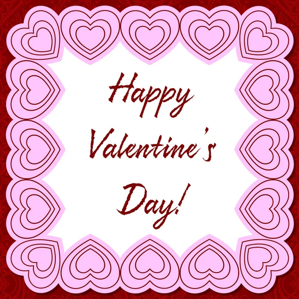 Happy Valentine Day Karte — Stockvektor