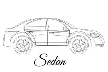 Sedan, salon araba vücut tipi anahat