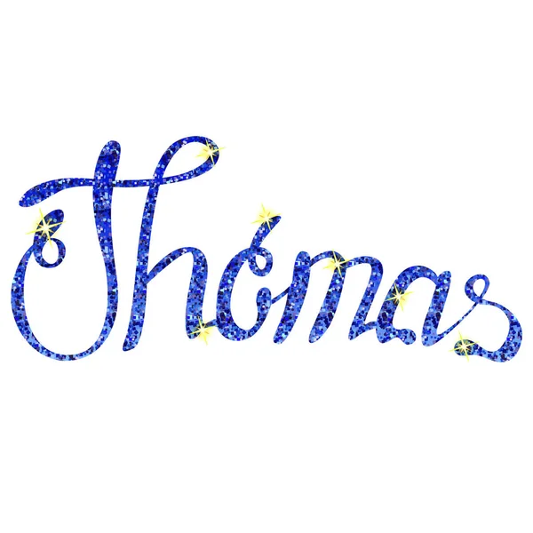 Nome Thomas lettere tinsels — Vettoriale Stock