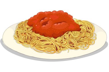 Bolonez makarna el çizimi