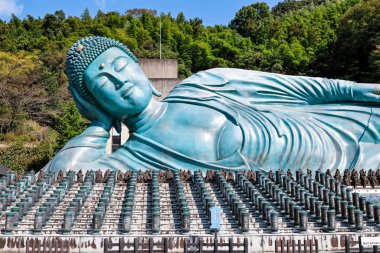 Nanzo-in Tapınağı, Fukuoka, Japonya. Nanzoin, Sasaguri, Fukuoka Bölgesi, Japonya 'da bulunan bir Shingon mezhebidir..