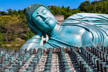Nanzo-in Tapınağı, Fukuoka, Japonya. Nanzoin, Sasaguri, Fukuoka Bölgesi, Japonya 'da bulunan bir Shingon mezhebidir..