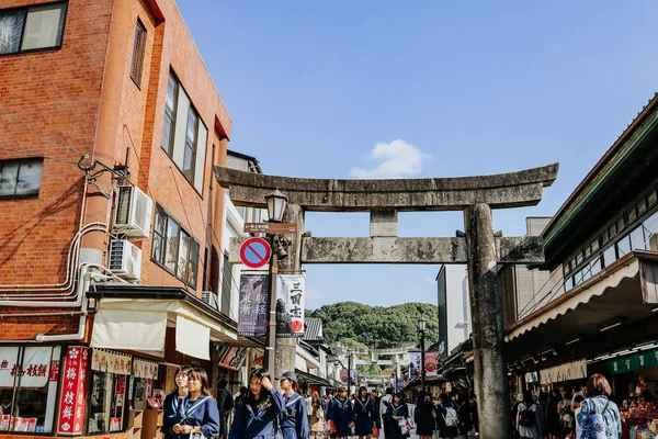 Dazaifu Fukuoka Japonsko Listopad 2019 Dazaifu Tenmangu Svatyně Stejně Jako — Stock fotografie