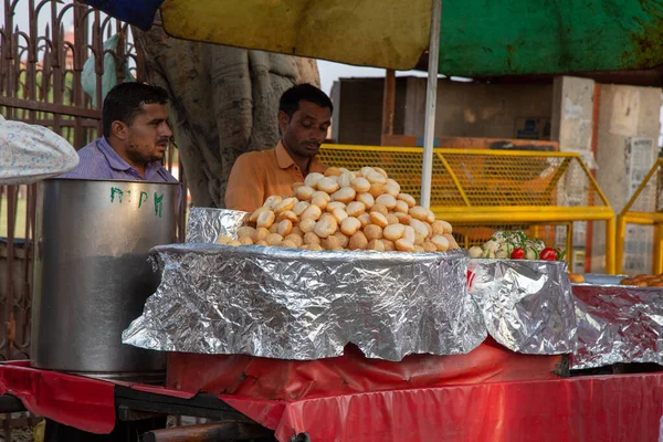 Delhi India April 2019 Local India Street Food Road Original — Stock Photo, Image