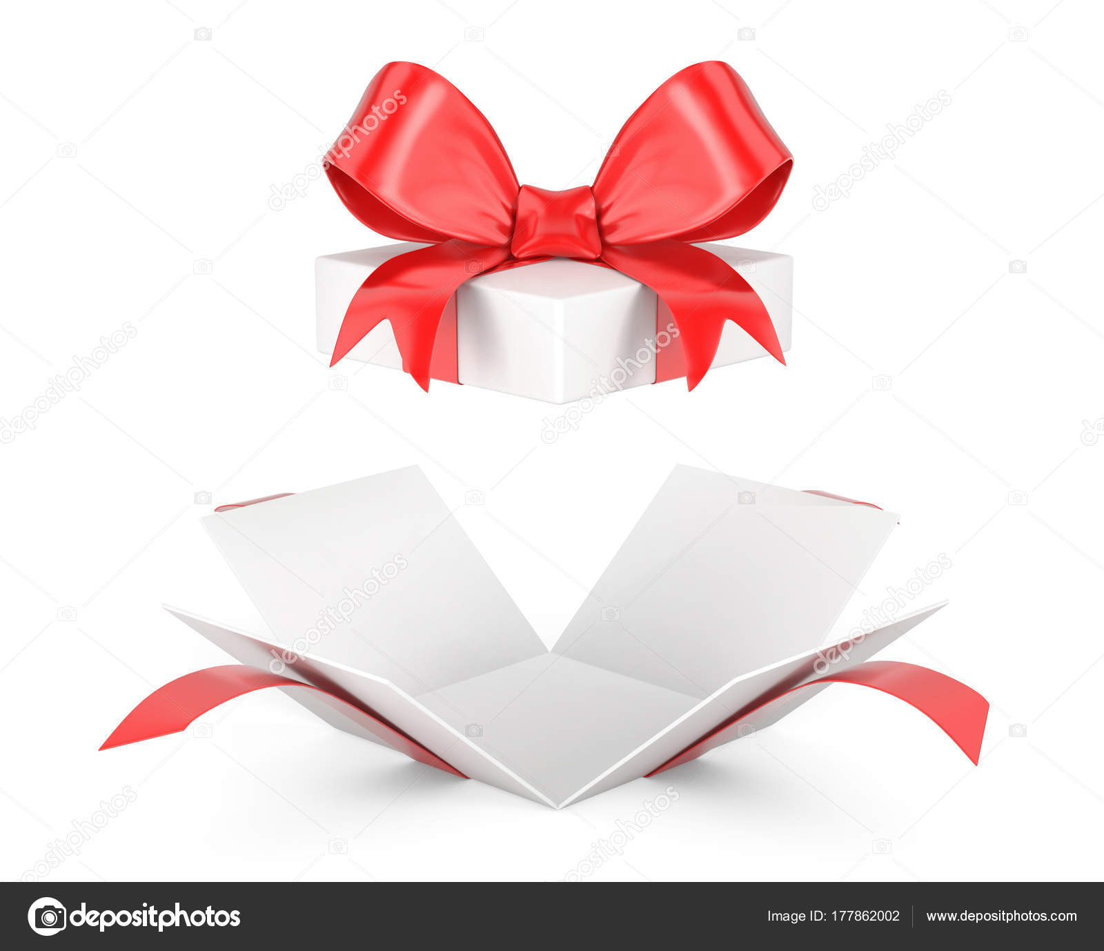 Open Red Gift Box Stock Photo Image By C Alexynder 177862002