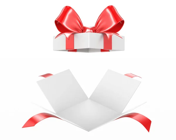 Open red gift box — Stock Photo, Image