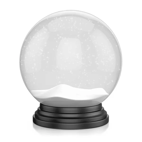 Empty snow globe