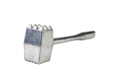 Beyaz arka plan üzerinde izole et dövdüğü için metal çekiç