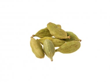 Kakule beyaz arkaplanda izole edildi