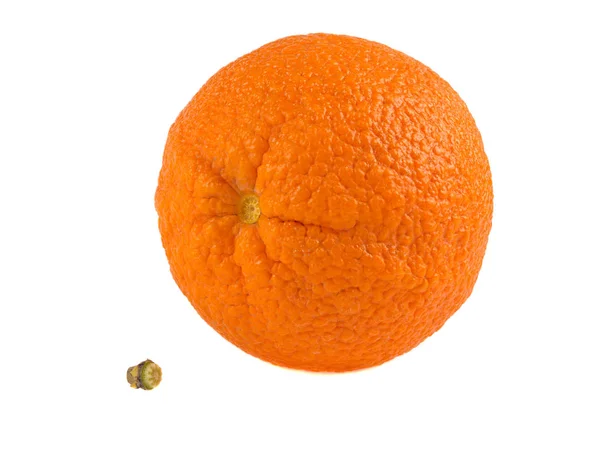 Orange Saftig Isoliert Auf Weißem Hintergrund — Stockfoto