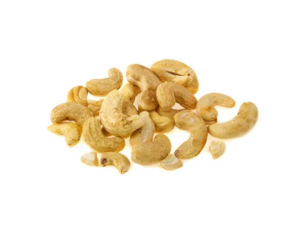 Cashew Isoliert Auf Weißem Hintergrund — Stockfoto