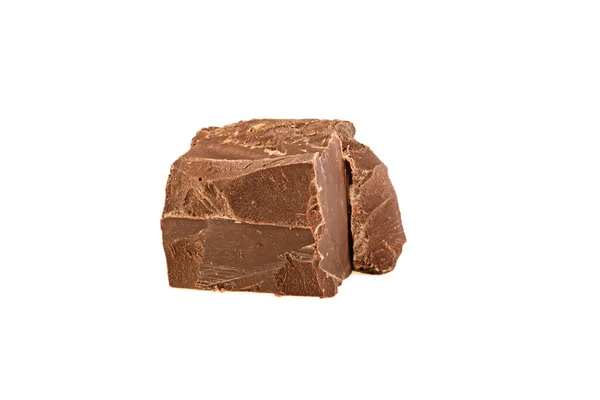 Sjokolade isolert på hvit bakgrunn – stockfoto