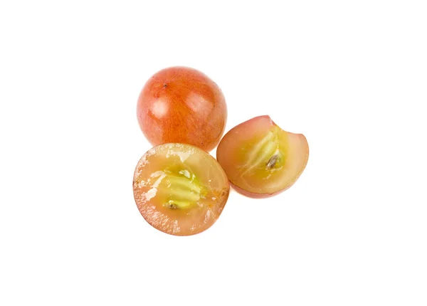 Ягоди винограду на білому тлі — стокове фото