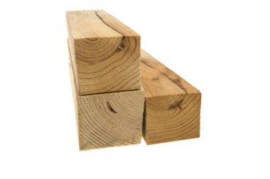 Beyaz arka plan üzerinde ahşap tahta