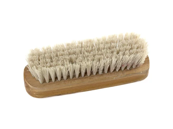 old clothes brush on a white background